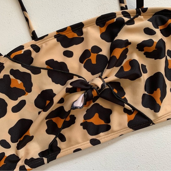 Art Class Cheetah Print Bikini Top Girl’s Size XL NWT - Picture 3 of 11